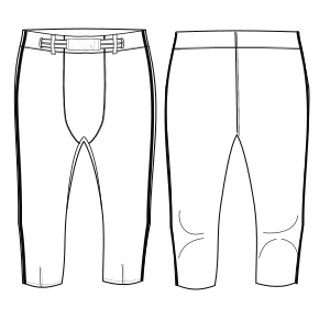 Patron ropa, Fashion sewing pattern, molde confeccion, patronesymoldes.com Baseball pants 9477 NENES Pantalones